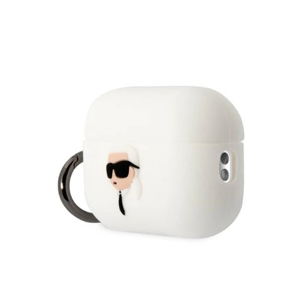 Karl Lagerfeld KLAP2RUNIKH AirPods Pro 2 cover hvid/hvid Silikon Karl Head 3D