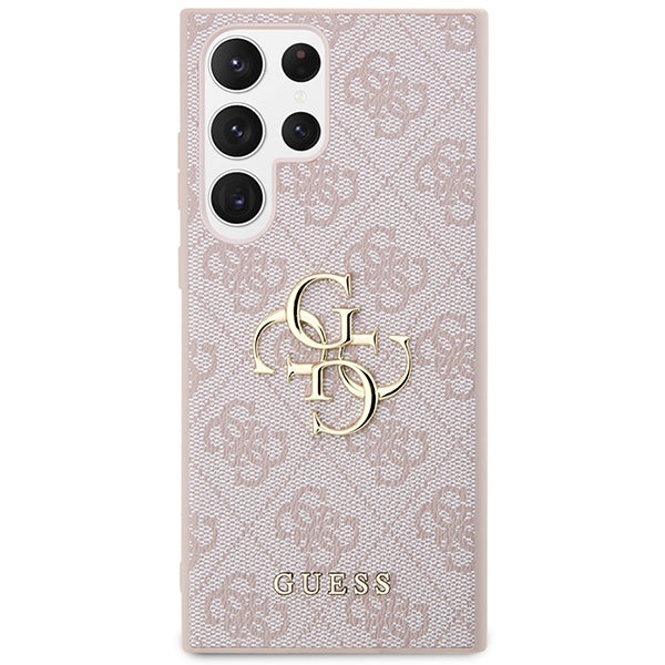 Guess GUHCS23L4GMGPI S23 Ultra S918 pink/pink hardcase 4G Big Metal Logo