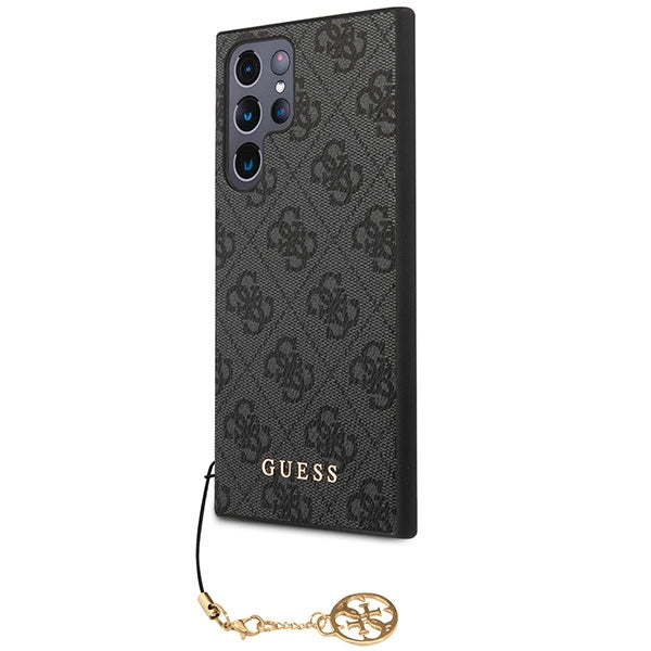 Guess GUHCS23LGF4GGR S23 Ultra S918 grå/grå hardcase 4G Charms Collection