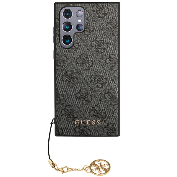 Guess GUHCS23LGF4GGR S23 Ultra S918 grå/grå hardcase 4G Charms Collection
