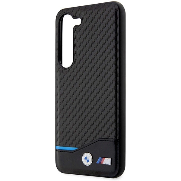 BMW Leather Carbon-foder for Samsung Galaxy S23+ - sort