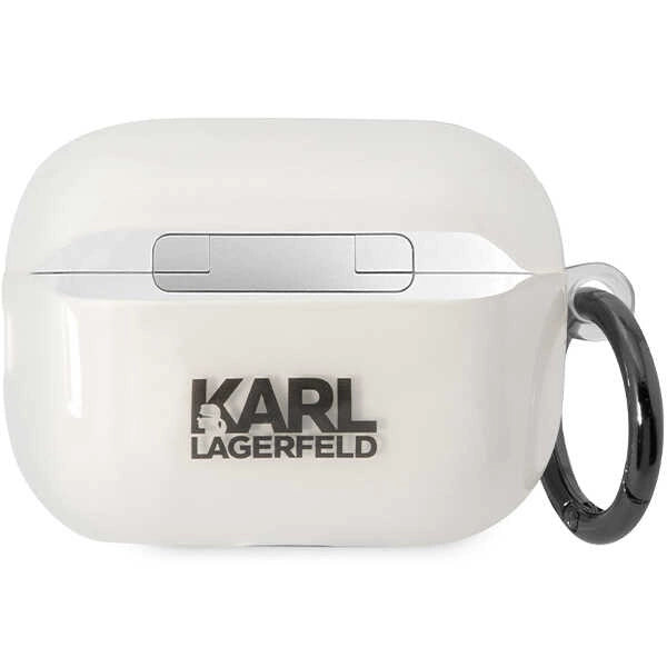 Karl Lagerfeld KLAP2HNCHTCT Airpods Pro 2 cover gennemsigtigt Ikonik Choupette