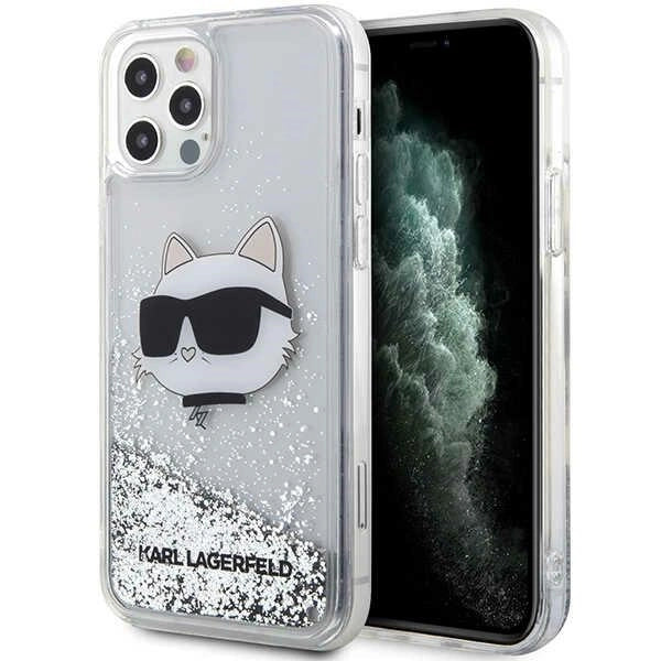 Karl Lagerfeld KLHCP12MLNHCCS iPhone 12/ 12 Pro 6.1" sølv/sølv hardcase Glitter Choupette Head