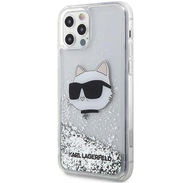 Karl Lagerfeld KLHCP12MLNHCCS iPhone 12/ 12 Pro 6.1" sølv/sølv hardcase Glitter Choupette Head