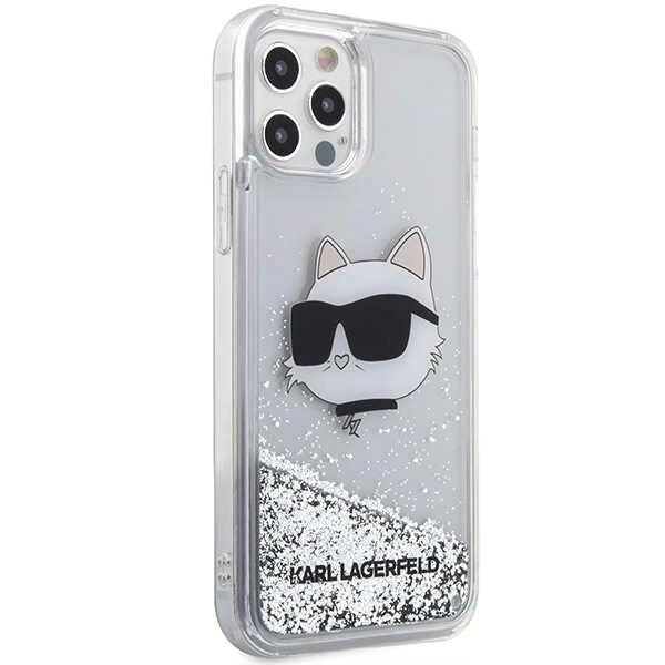 Karl Lagerfeld KLHCP12MLNHCCS iPhone 12/ 12 Pro 6.1" sølv/sølv hardcase Glitter Choupette Head