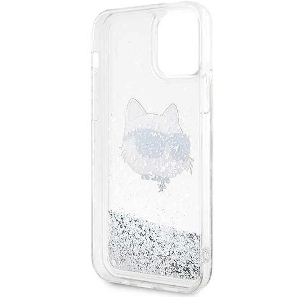 Karl Lagerfeld KLHCP12MLNHCCS iPhone 12/ 12 Pro 6.1" sølv/sølv hardcase Glitter Choupette Head