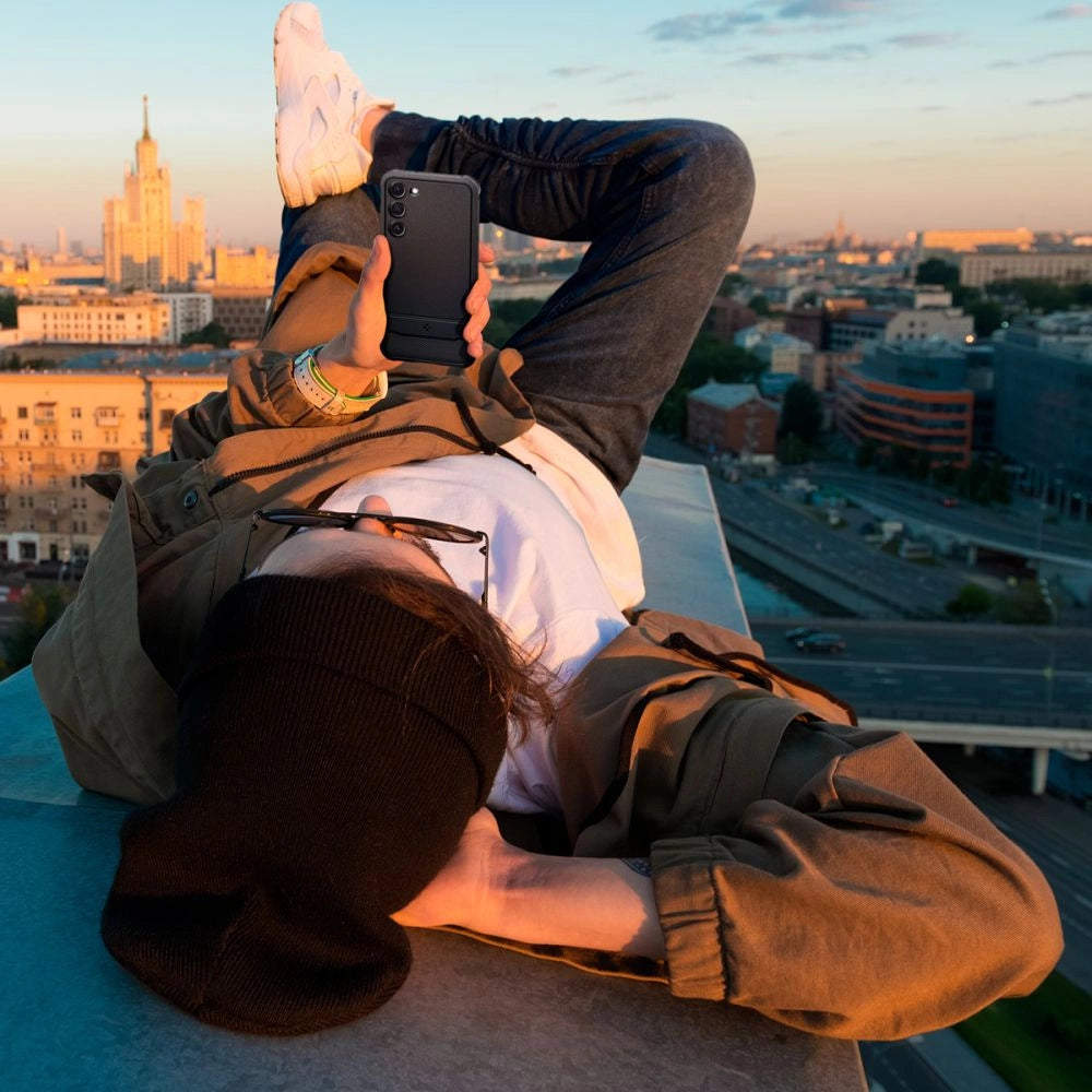 Spigen Rugged Armor Case til Samsung Galaxy S23 - Matte sort