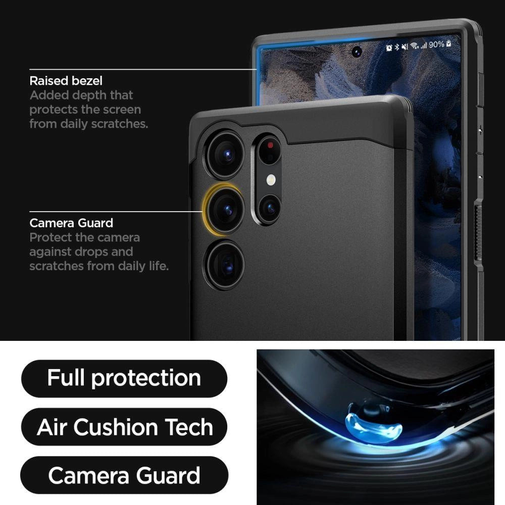 Spigen Tough Armor Case til Samsung Galaxy S23 Ultra - sort