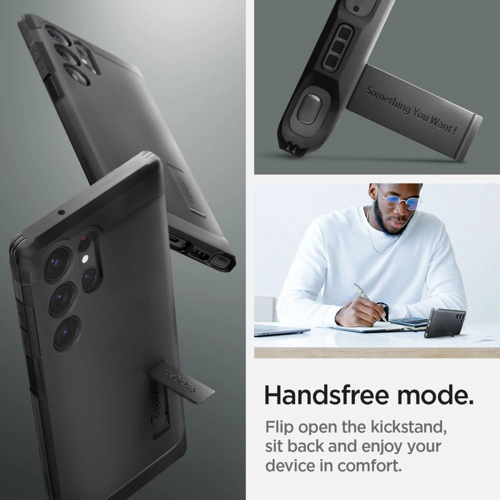 Spigen Tough Armor Case til Samsung Galaxy S23 Ultra - sort