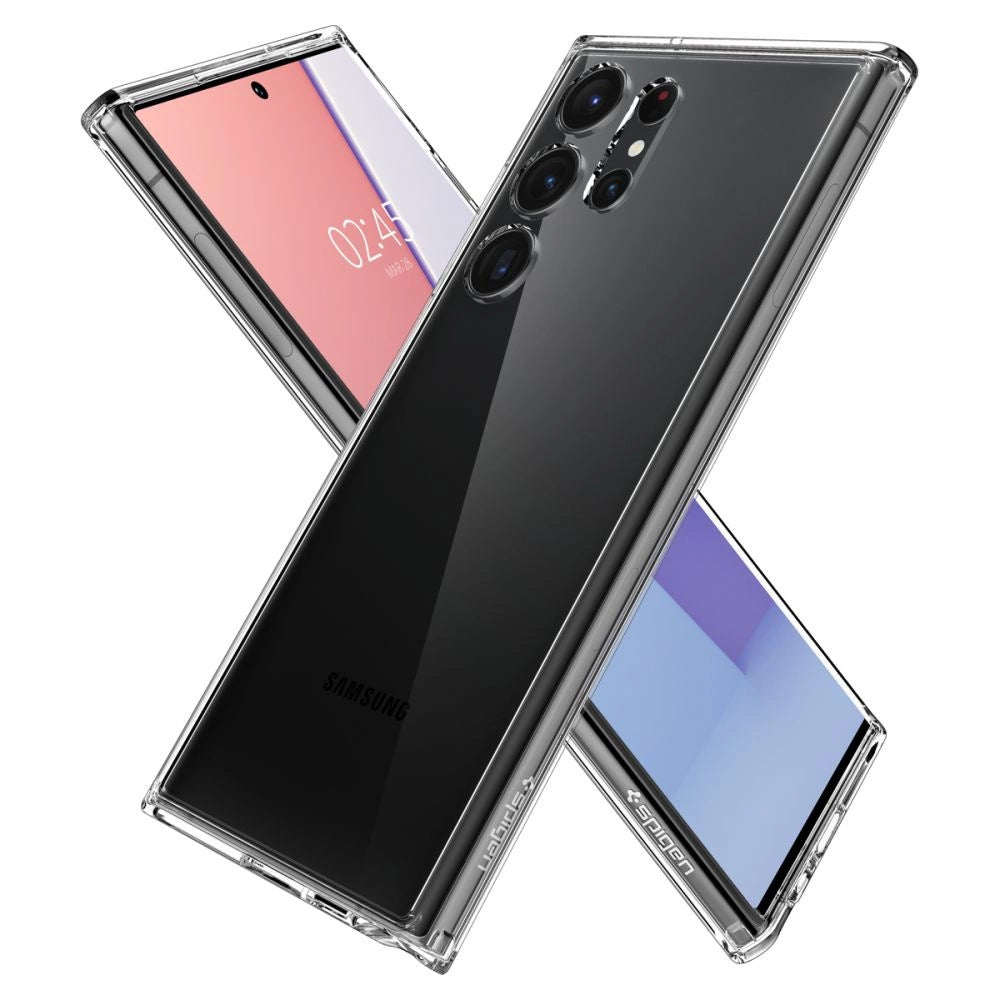 Spigen Ultra Hybrid Case til Samsung Galaxy S23 Ultra - Gennemsigtig