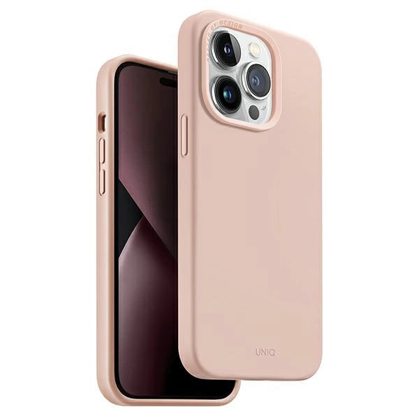 Uniq Lino Hue Magclick opladningsfoder til iPhone 14 Pro - pink