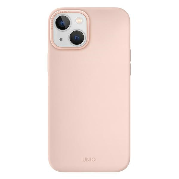Uniq Lino-hylster til iPhone 14 Plus - pink