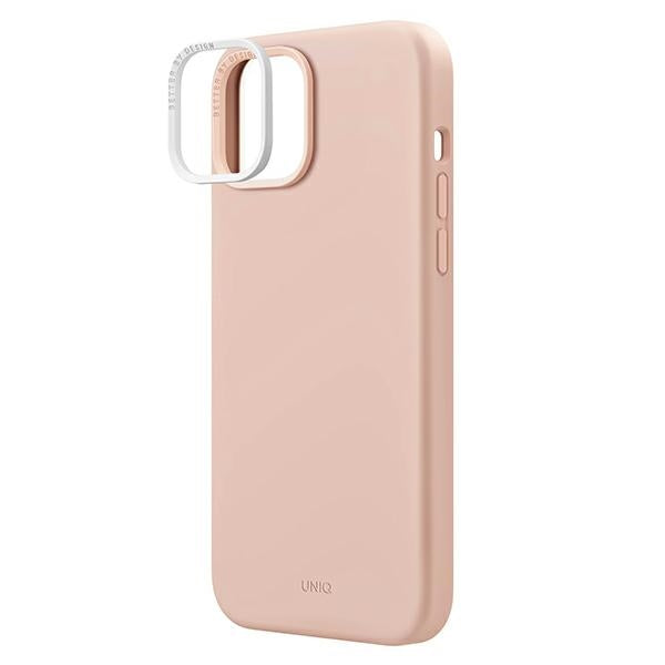 Uniq Lino-hylster til iPhone 14 Plus - pink