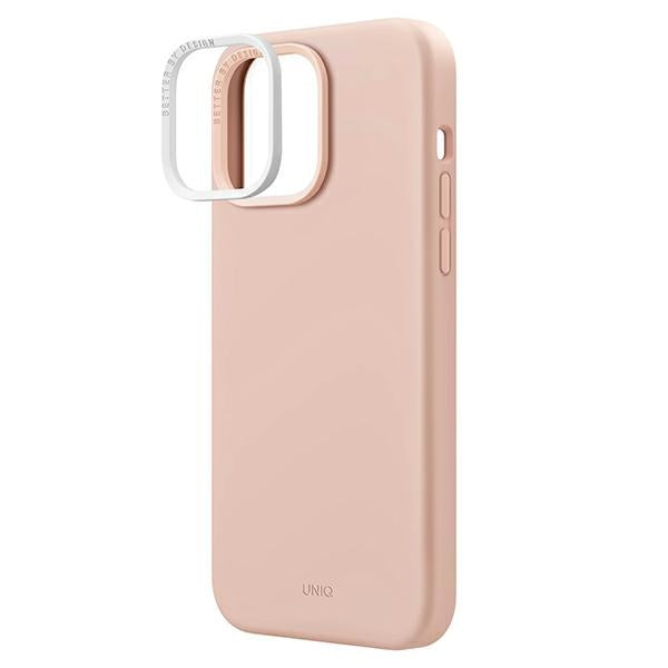 Uniq Lino-hylster til iPhone 14 Pro Max - pink