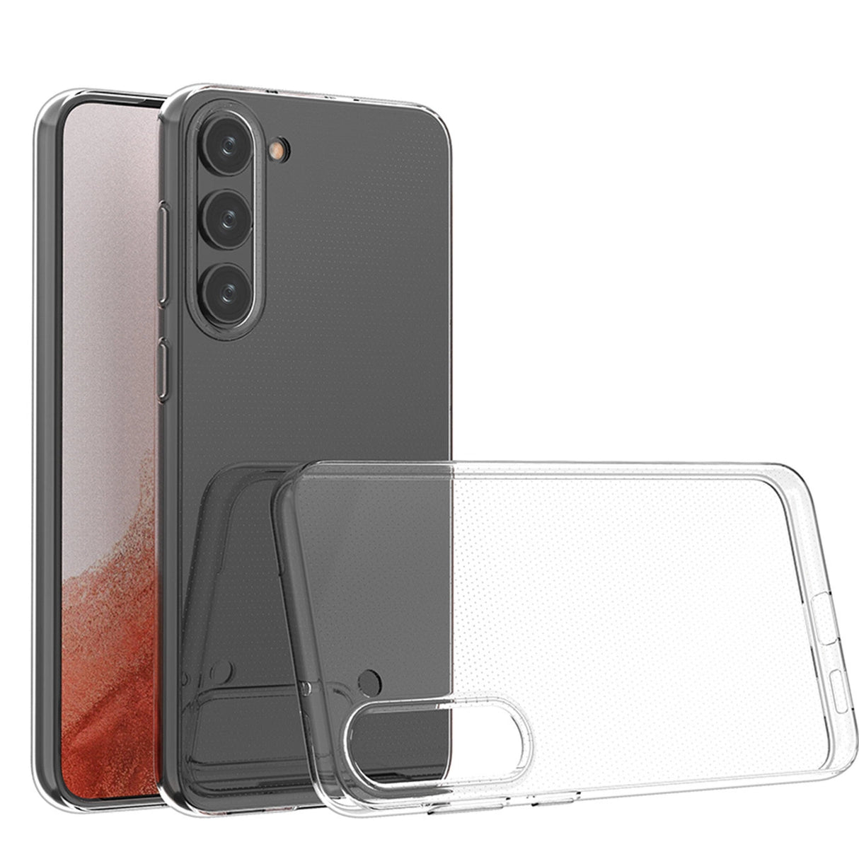 Ultra Clear 0,5 mm æske til Samsung Galaxy S23+ tynd omslag gennemsigtig