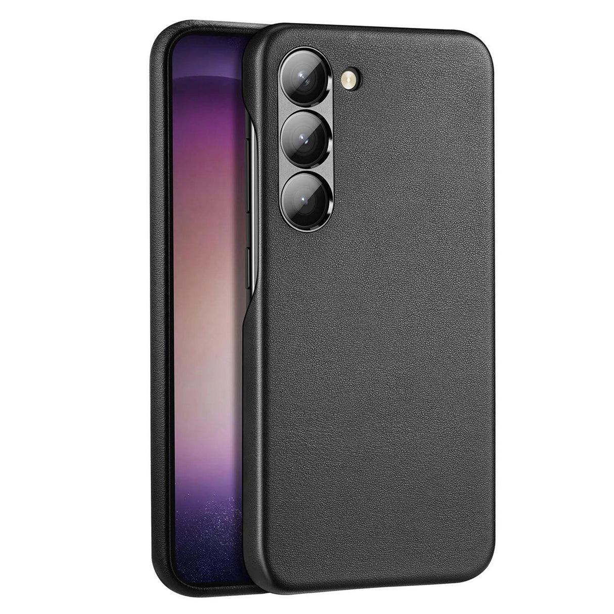 Dux Ducis Grit case til Samsung Galaxy S23+ elegant case lavet af kunstig læder sort