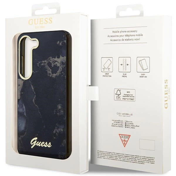 Guess GUHCS23MHTMRSK S23+ S916 sort/sort hardcase Golden Marble Collection