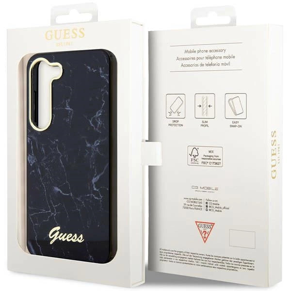 Guess GUHCS23SPCUMAK S23 S911 sort/sort hardcase Marmor