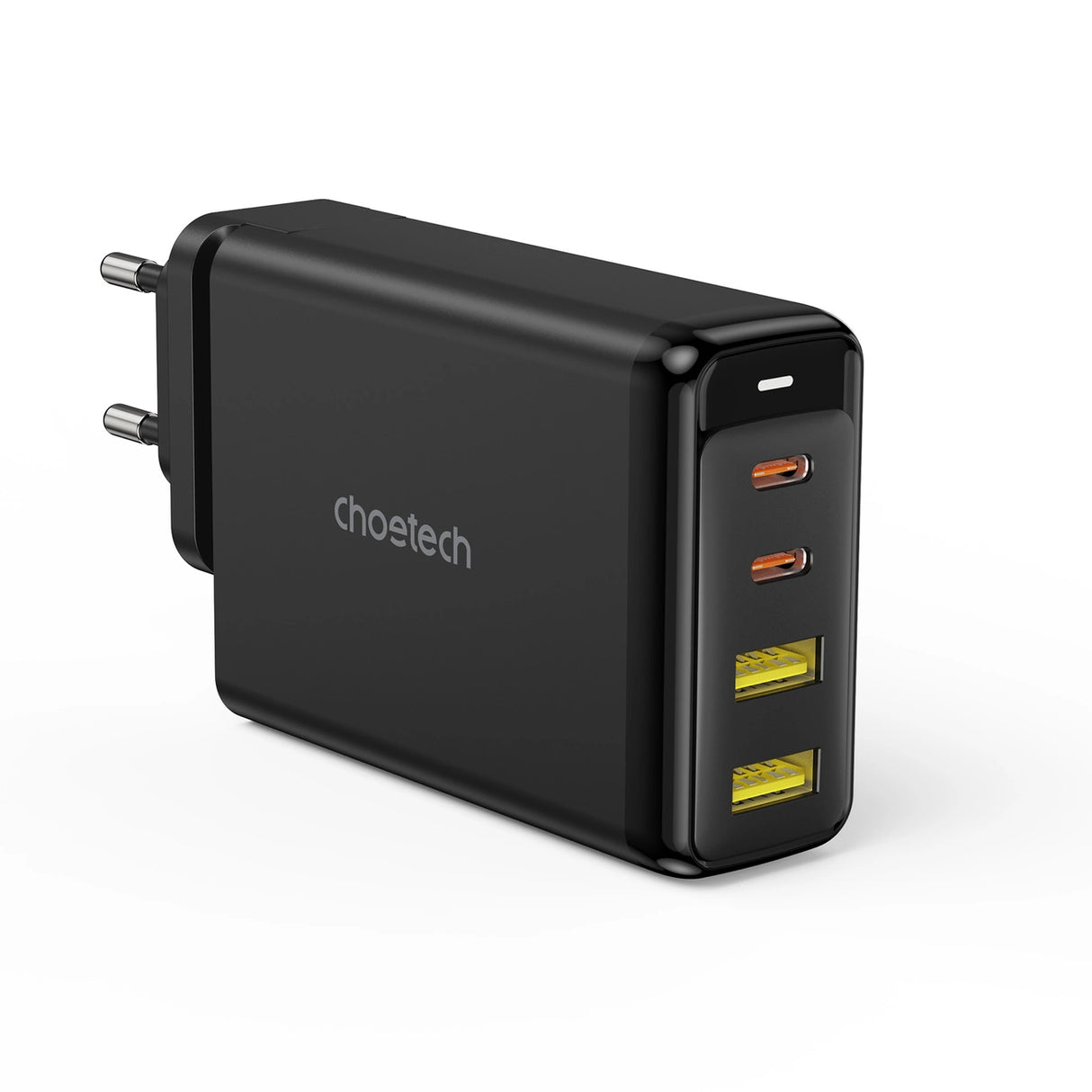 Choetech oplader GaN 140W 4 porte (2x USB C, 2x USB) sort (PD6005)