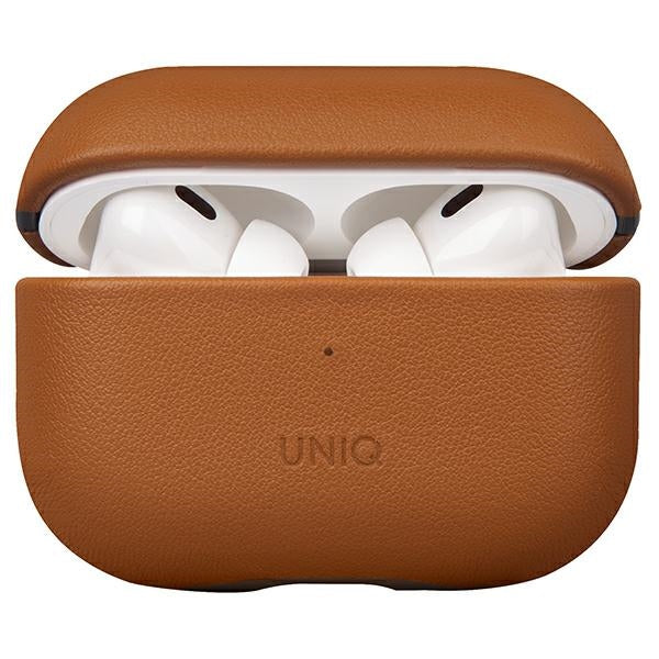 Uniq Terra Ægte læderfoder til AirPods Pro 2 - brun