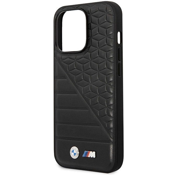 BMW Bi Pattern Case til iPhone 14 Pro 6.1" - sort