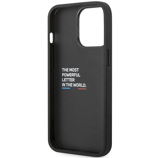 BMW Bi Pattern Case til iPhone 14 Pro 6.1" - sort