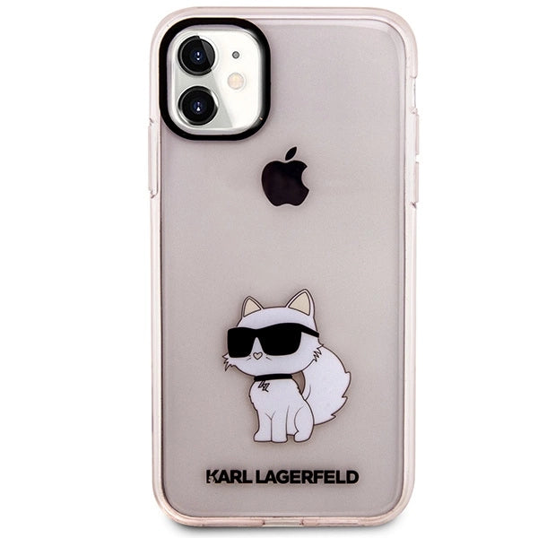 Karl Lagerfeld KLHCN61HNCHTCP iPhone 11 / Xr 6.1" pink/pink hardcase Ikonik Choupette