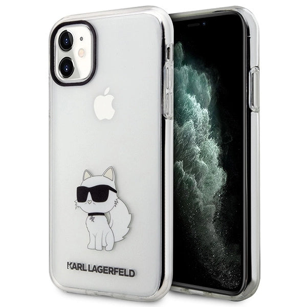 Karl Lagerfeld æske til iPhone 11 / XR fra Ikonik Choupette-serien - gennemsigtig