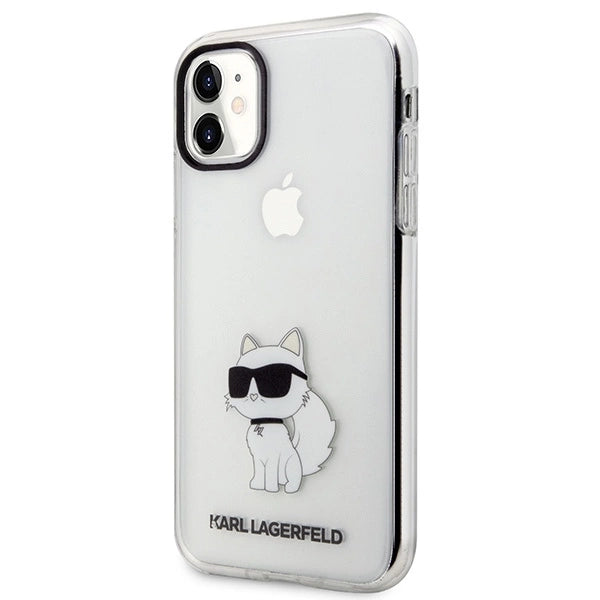 Karl Lagerfeld æske til iPhone 11 / XR fra Ikonik Choupette-serien - gennemsigtig