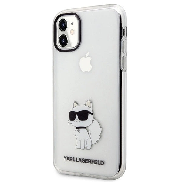 Karl Lagerfeld æske til iPhone 11 / XR fra Ikonik Choupette-serien - gennemsigtig