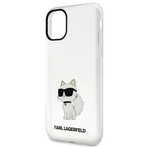 Karl Lagerfeld æske til iPhone 11 / XR fra Ikonik Choupette-serien - gennemsigtig