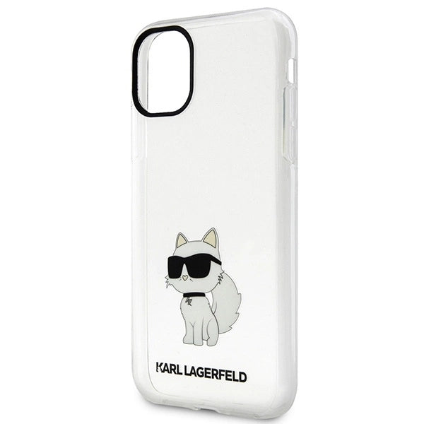 Karl Lagerfeld æske til iPhone 11 / XR fra Ikonik Choupette-serien - gennemsigtig