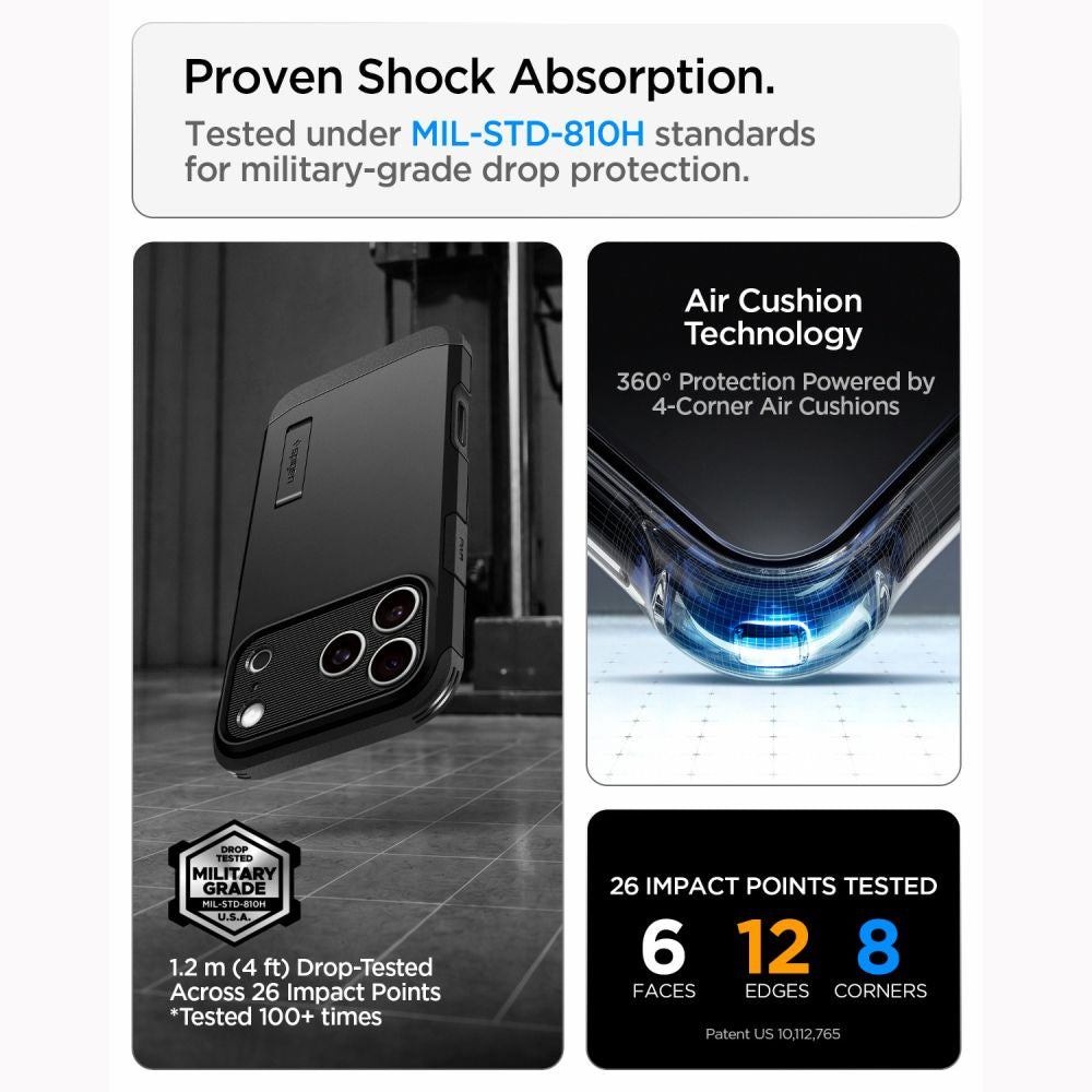 Spigen Tough Armor T Magsafe Iphone 17 Pro Max / 18 Pro Max Sort