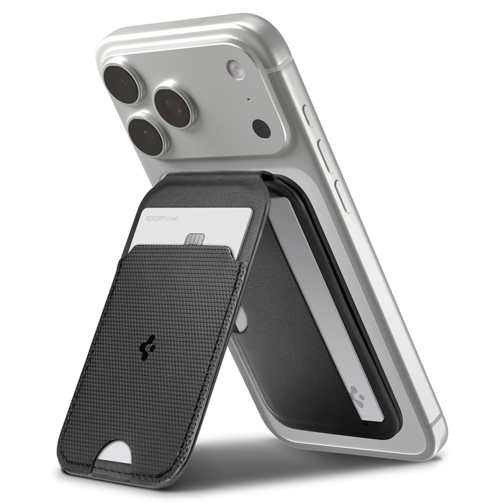Spigen S314 2 Slim Fold Stativ Magsafe Universal Magnetisk Kortholder Sort