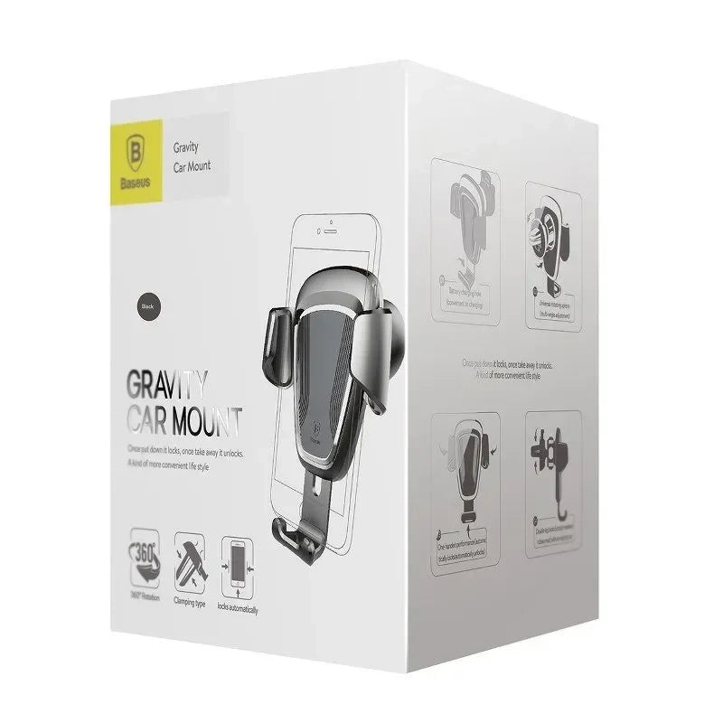 Baseus-gravitationsgreb på bilens gitter - sort