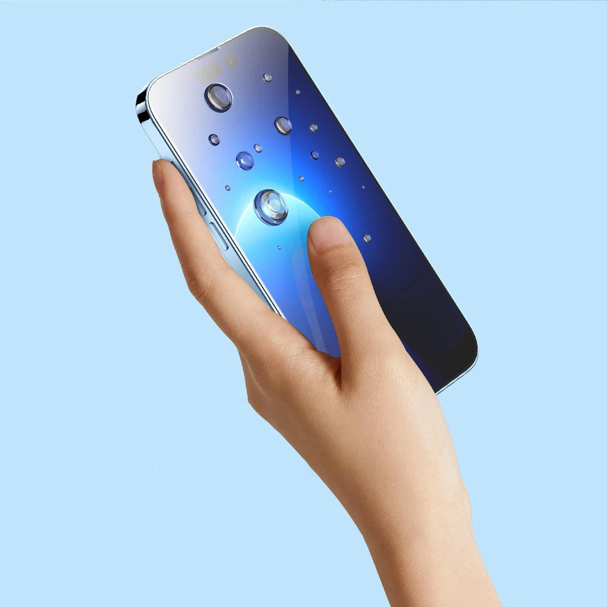 Baseus Full Screen Tempered Glass til iPhone 14 Pro Max med højttaler dækning 0,4 mm + montering kit