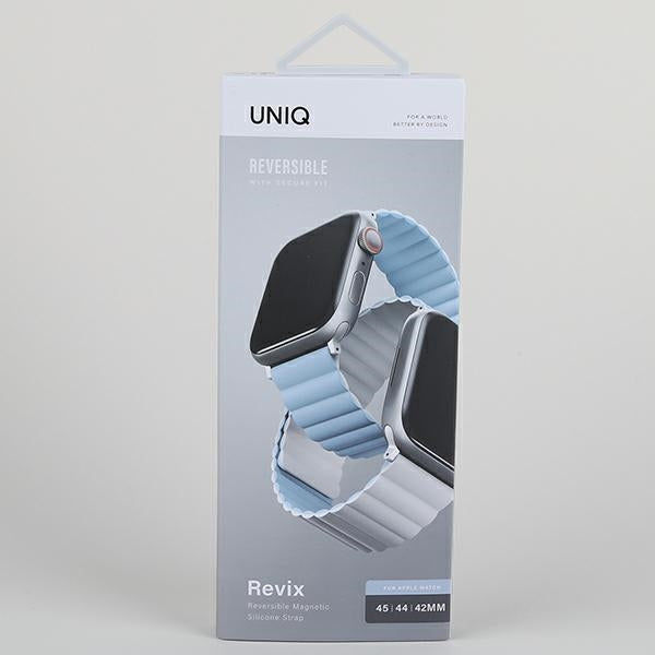 Uniq Revix rem til Apple Watch 1/2/3/4/5/6/7/8/SE/SE2/Ultra 42/44/45/49 mm - hvid og blå