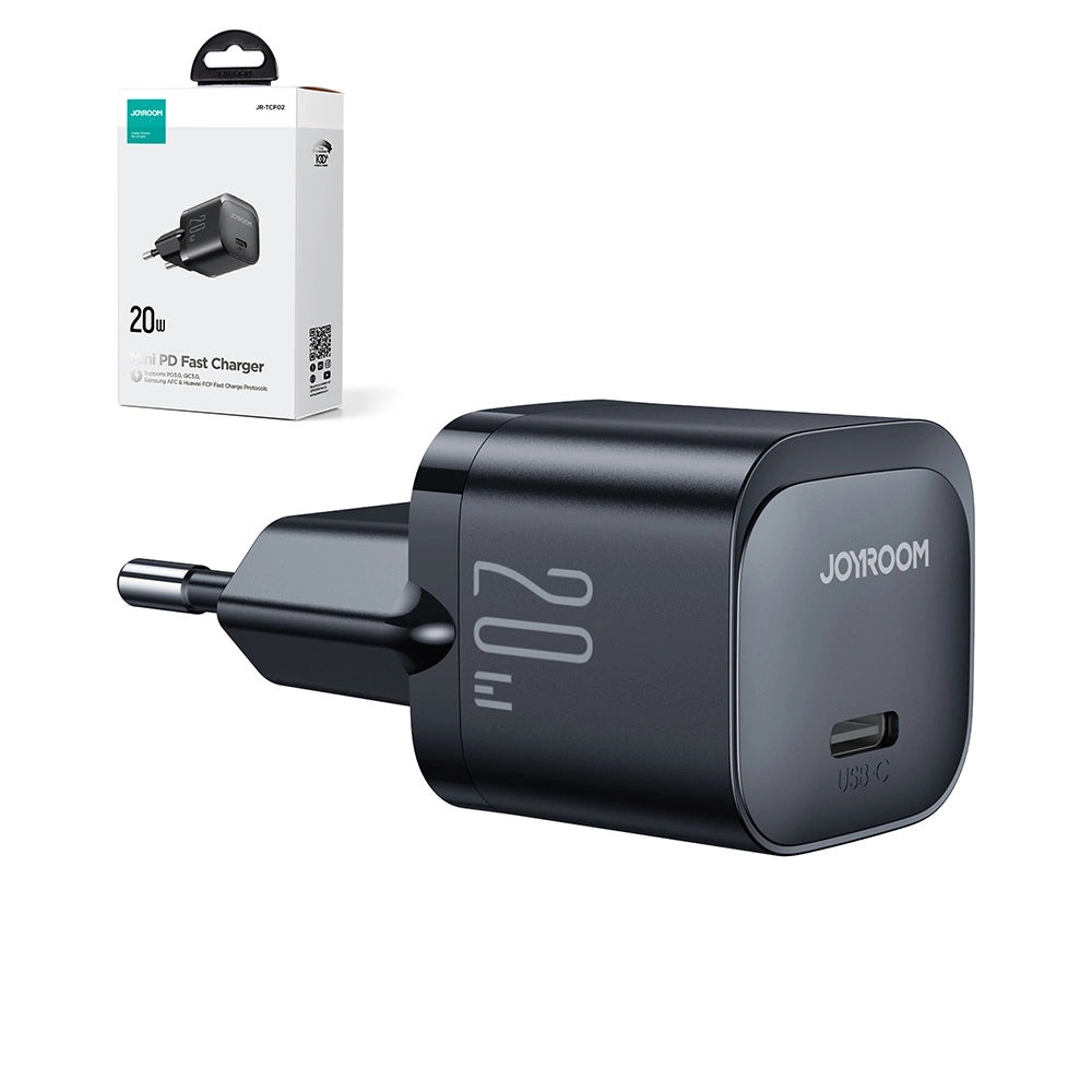Mini oplader USB C 20W PD Joyroom JR-TCF02 - sort