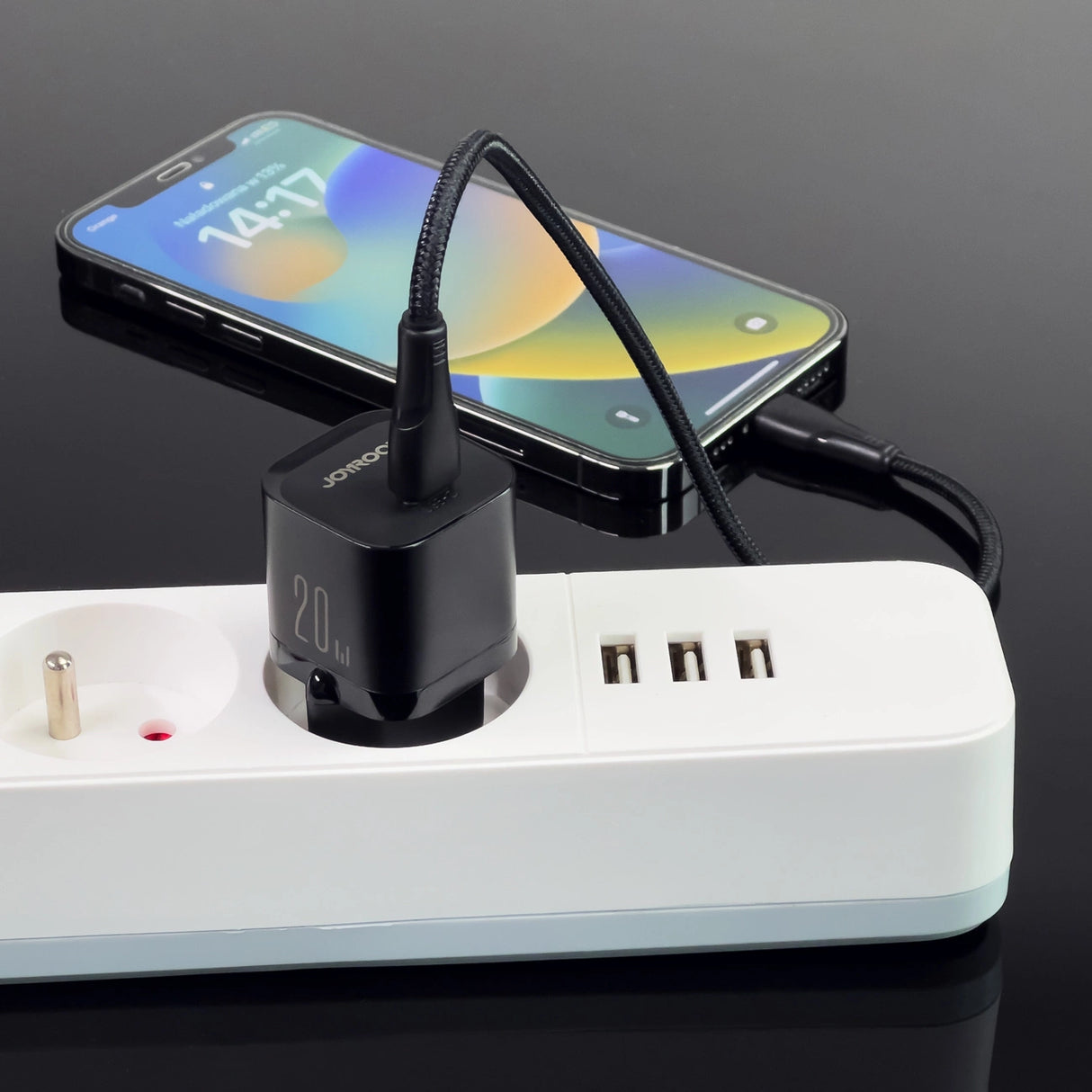 Mini oplader USB C 20W PD Joyroom JR-TCF02 - sort