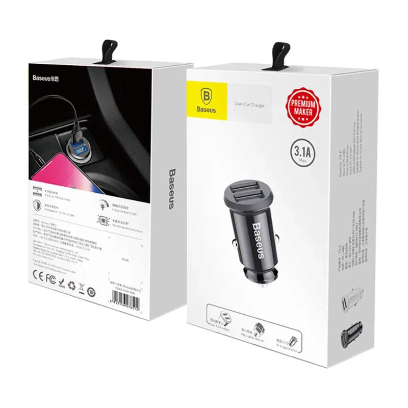 Baseus CCALL-ML01 oplader til mobil enhed Andet, Smartphone, Tablet Sort Cigartænder Udendørs