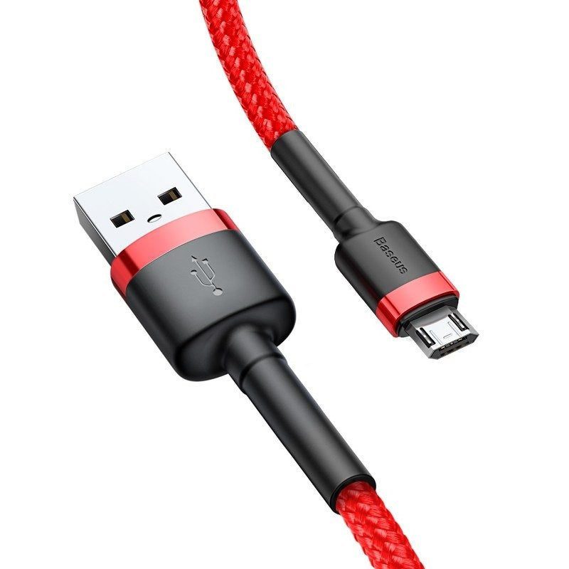 Baseus Cafule Micro USB-kabel 2,4 A 1 m (rød)