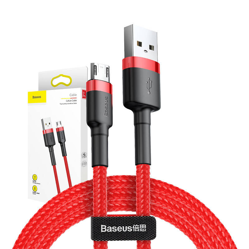 Baseus Cafule Micro USB-kabel 2,4 A 1 m (rød)
