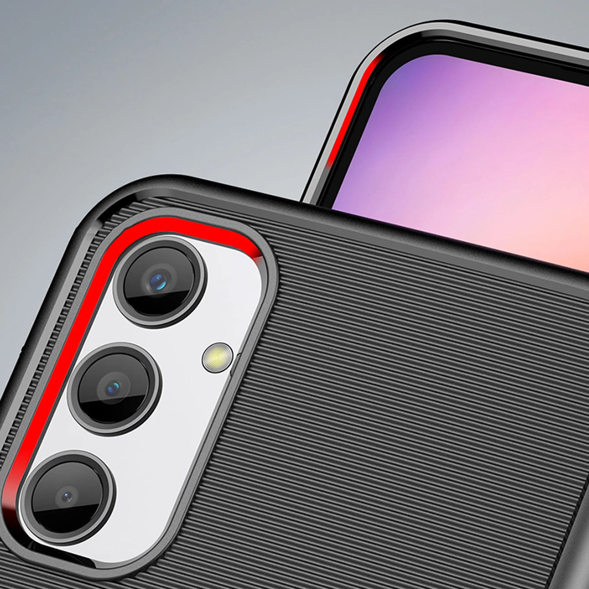 Thunder Case til Samsung Galaxy A24 4G silikone rustning case sort