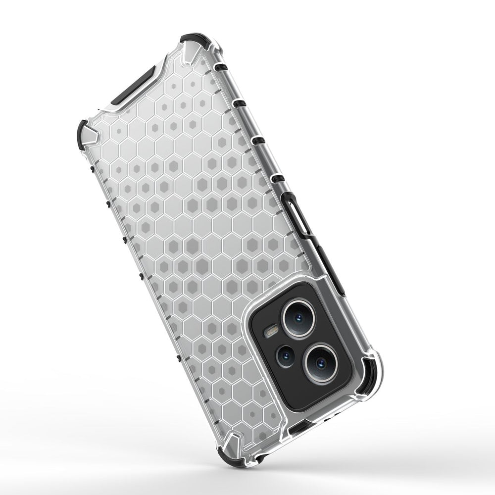 Honeycomb case til Xiaomi Redmi Note 12 5G / Poco X5 5G pansret hybrid cover sort