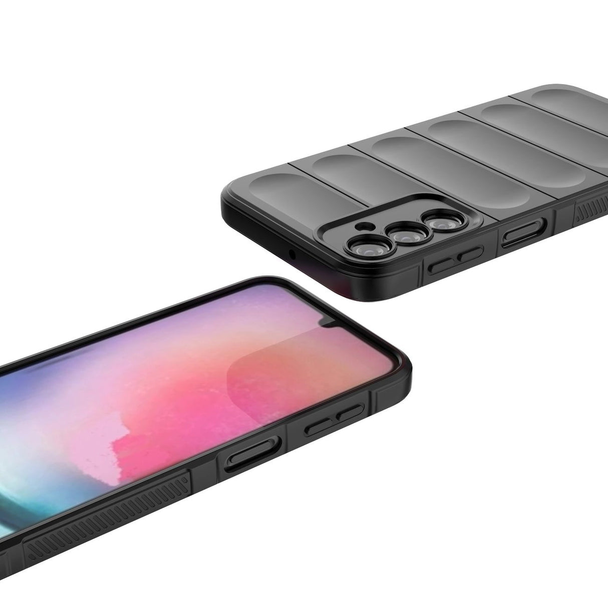 Magic Shield Case til Samsung Galaxy A24 4G fleksibelt pansret cover rød