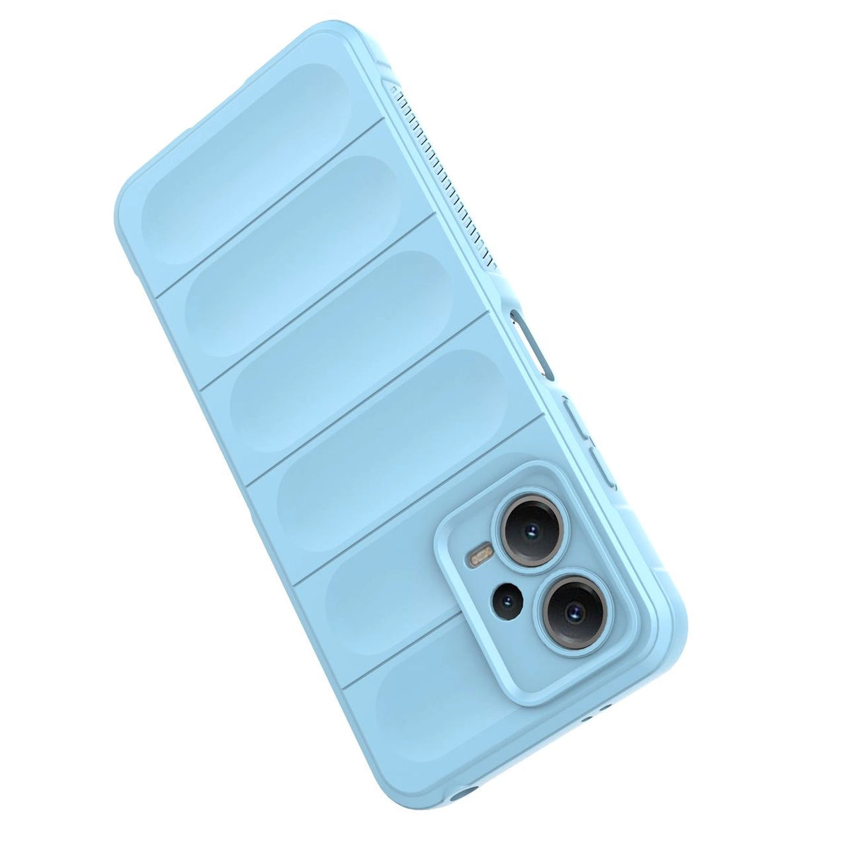 Magic Shield Case Cover til Xiaomi Redmi Note 12 5G / Poco X5 5G Fleksibel rustning Cover Light Blue