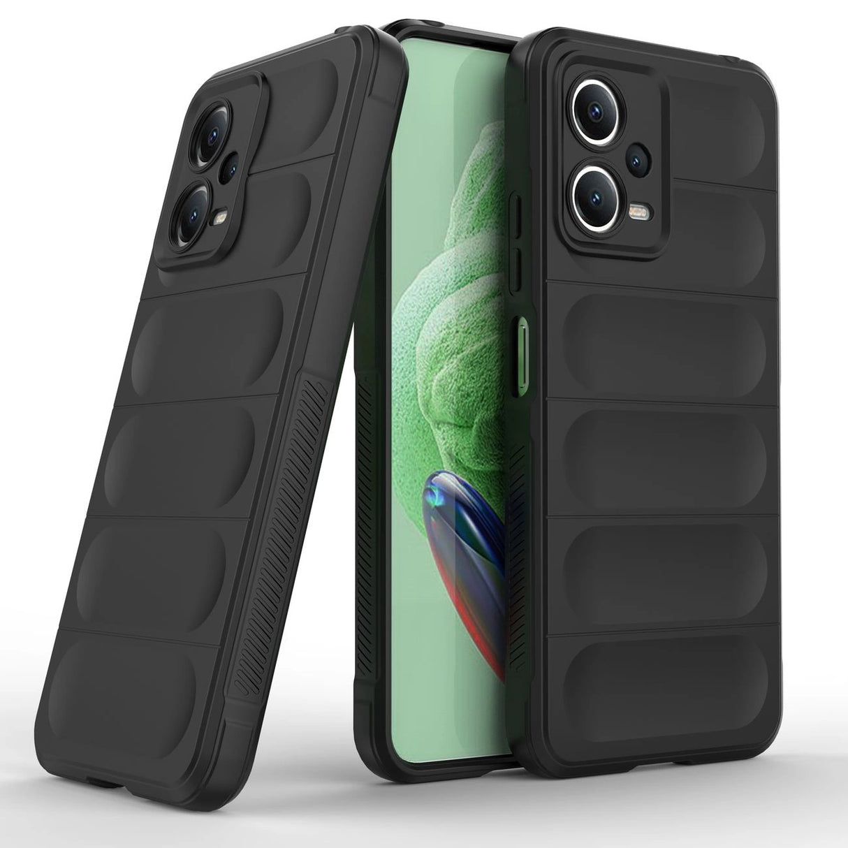 Magic Shield Case til Xiaomi Redmi Note 12 5G / Poco X5 5G Fleksibel rustning Dæk sort