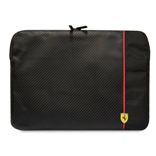 Ferrari Carbon & Smooth case til en 14" laptop - sort