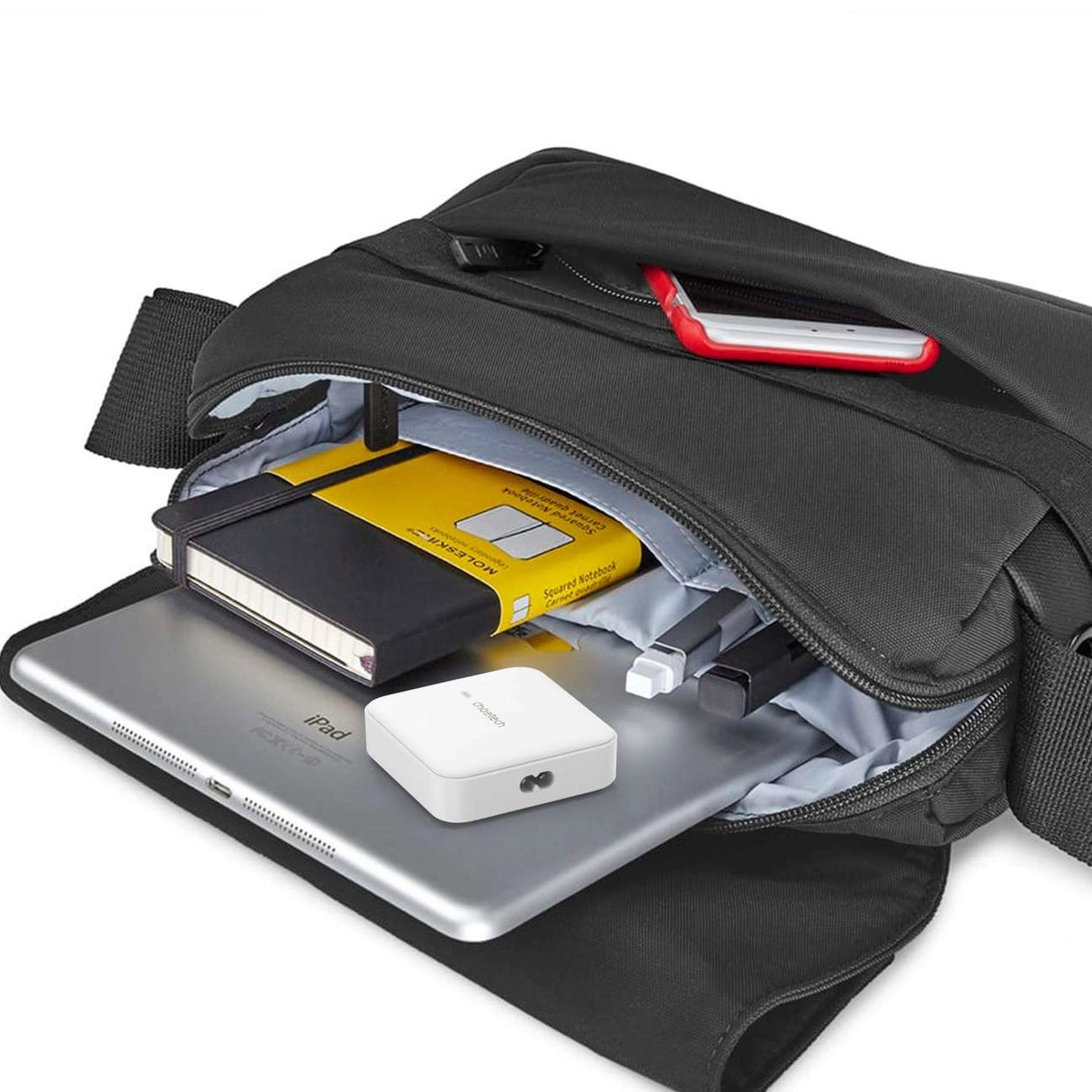 Choetech PD8008 100W GaN hurtigoplader 2x USB-A / 2x USB-C - hvid