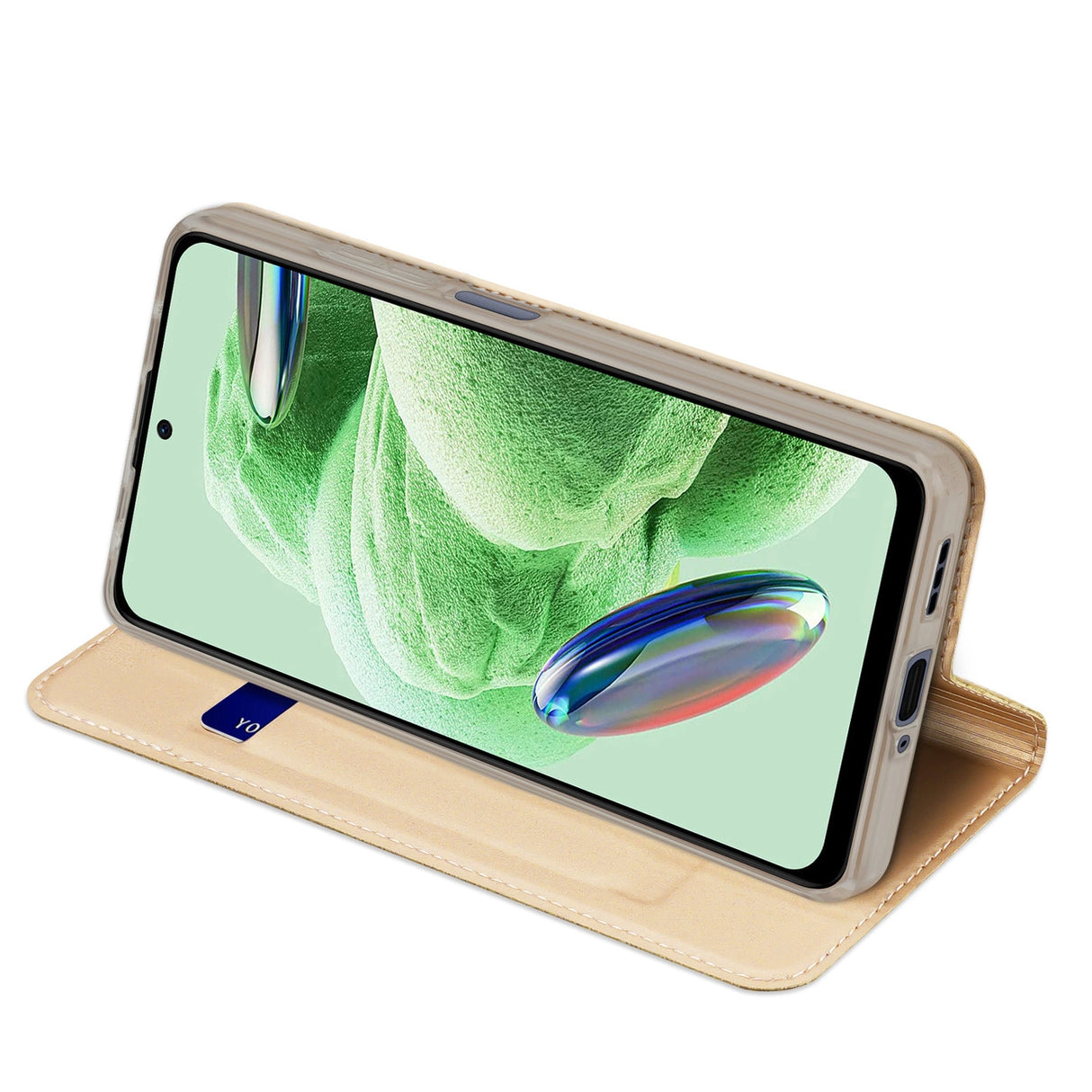 Dux Ducis Skin Pro Case til Xiaomi Redmi Note 12 Pro+ Flip Card Wallet Stand Gold